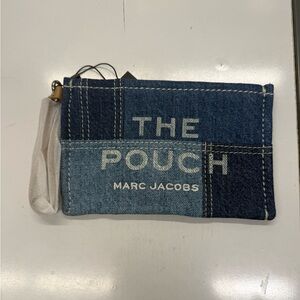 NWT Marc Jacobs Denim Patchwork Pouch